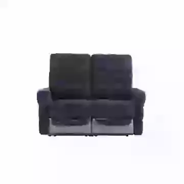 Modern Herringbone Fabric 2 Seater Electric Reclining Sofa